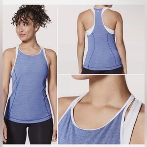 Lululemon Women’s Time To Sweat Racerback Tank‎ Top My Race My Pace Running